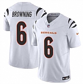 Men & Women & Youth Cincinnati Bengals #6 Jake Browning White 2023 F.U.S.E. Vapor Untouchable Limited Football Stitched Jersey,baseball caps,new era cap wholesale,wholesale hats